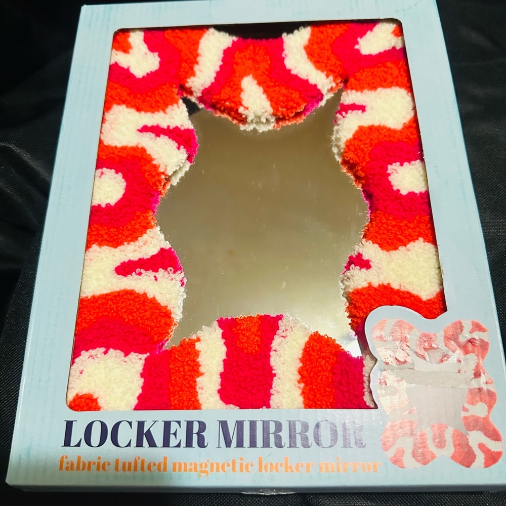 Colorful Tufted Magnetic Locker Mirror